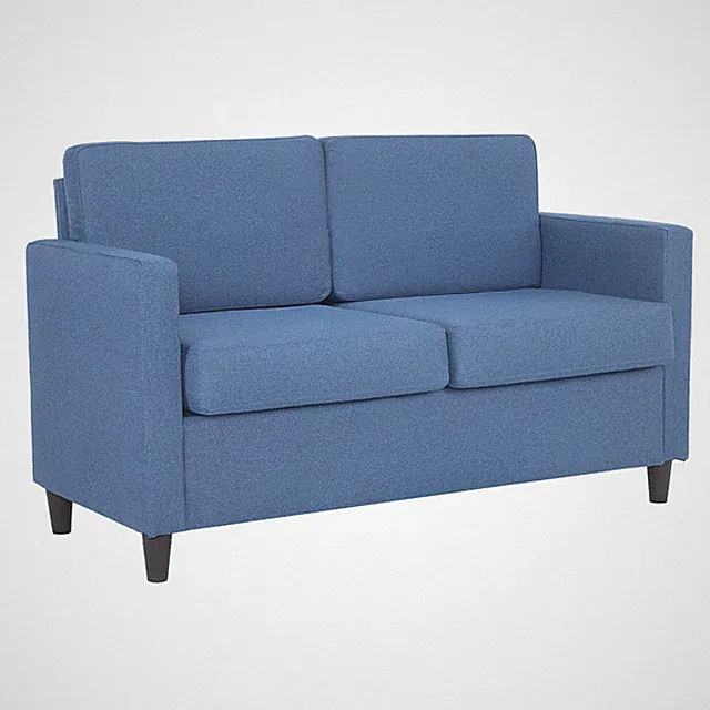 Sofa 2 Sitzer Stoffsofa Relaxsessel Sessel Wohnzimmer Couch mit Armlehne Leinen
