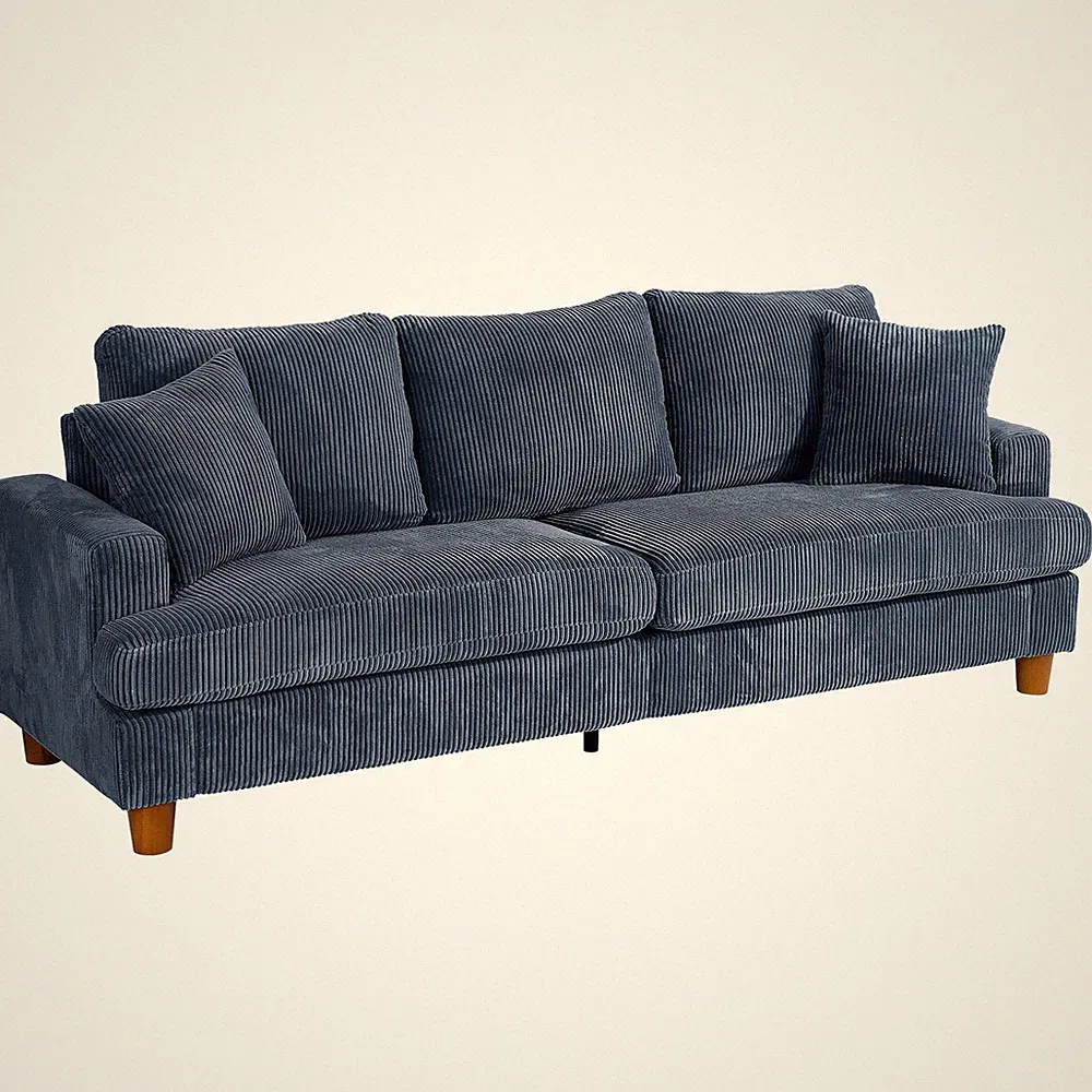 Sofa 3-Sitzer Couch Stoffsofa Sessel Sitzmöbel Polstersofa Loungesofa Corduroy