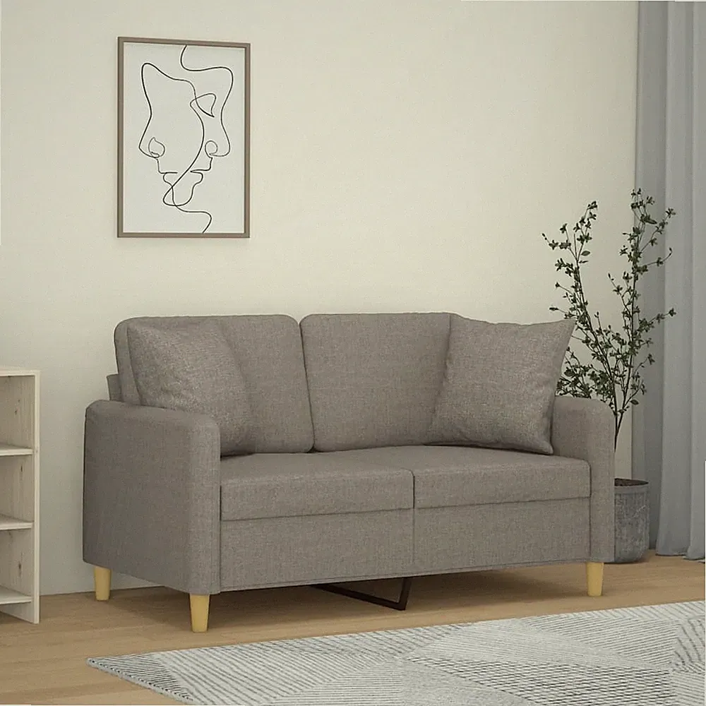 Sofa 3-Sitzer Zierkissen Loungesofa Couch Wohnzimmersofa Schlafsofa Stoff vidaXL
