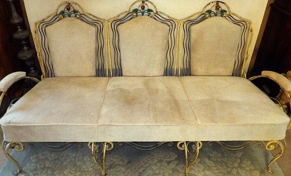 SOFA COUCH SITZ MÖBEL SCHMIEDE EISEN Empire Biedermeier Jugendstil Art Deco Nouv