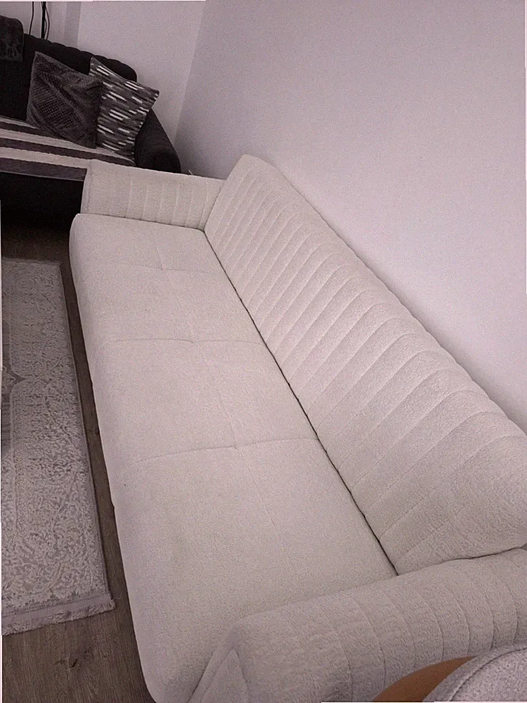 Sofa/Couch Zweiteilig mit Schlaffunktion, Liegefläche 180x240 Cm