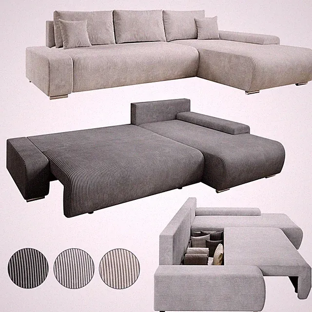 Sofa Eckcouch Ecksofa modern L Form Wohnzimmer Schlafsofa Schlafcouch Juskys®