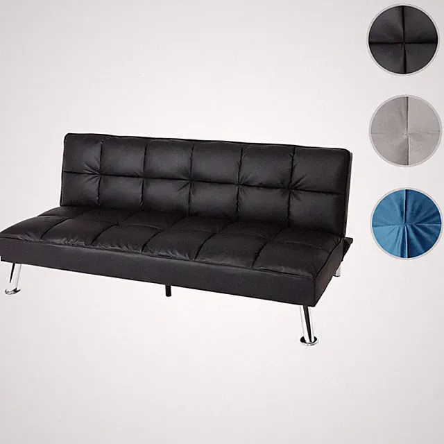 Sofa HWC-K21, Klappsofa Couch Schlafsofa, Nosagfederung Schlaffunktion 181x107cm