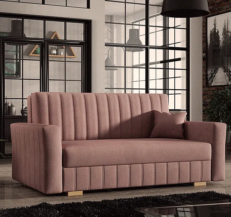 Sofa Kiano Glam III Couch Schlaffunktion Bettkasten Schlafsofa Polstersofa