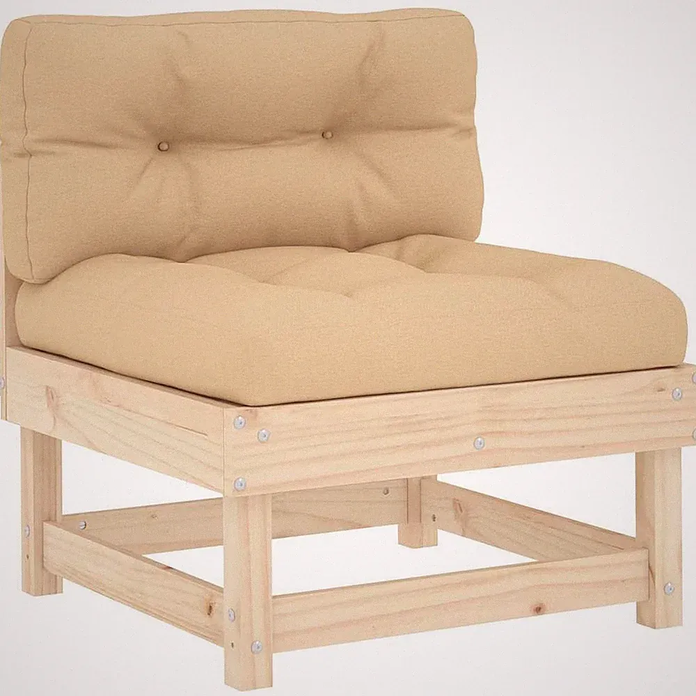 Sofa Kissen Garten Terrasse erweiterbar Kiefernholz
