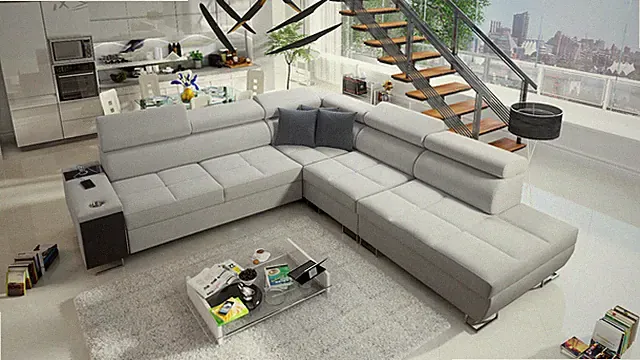 Sofa L-Form Eckcouch Polsterecke MOREN IX Farbe wählbar TOP Qualität