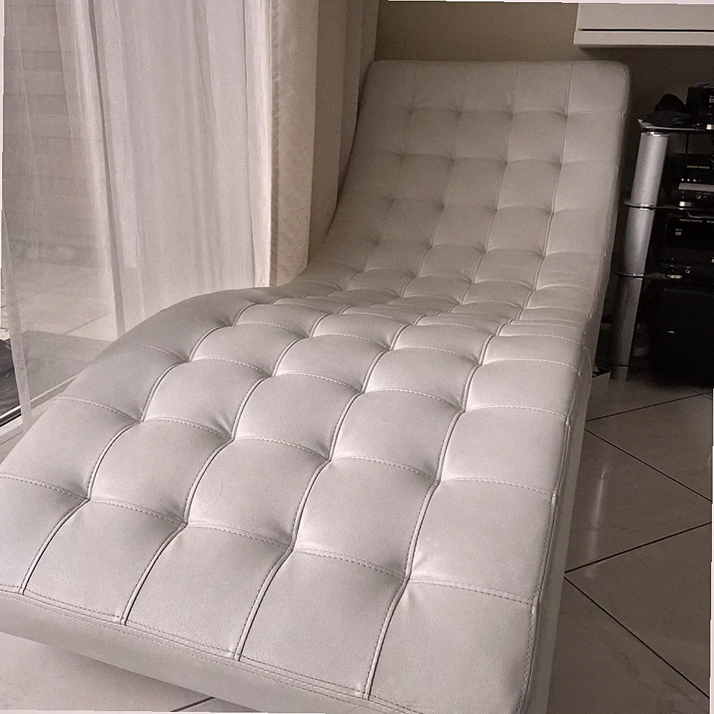 Sofa Leder weiß