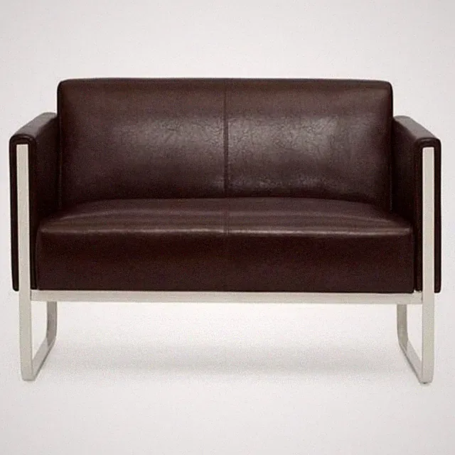 Sofa Loungesofa Empfangsbereich Canape Büro PU 2-Sitzer ARUBA hjh OFFICE