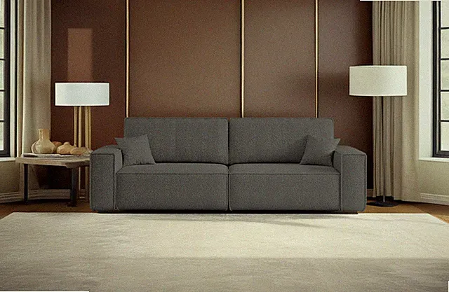 Sofa mit Schlaffunktion BEST Stoff Quelle Graphit