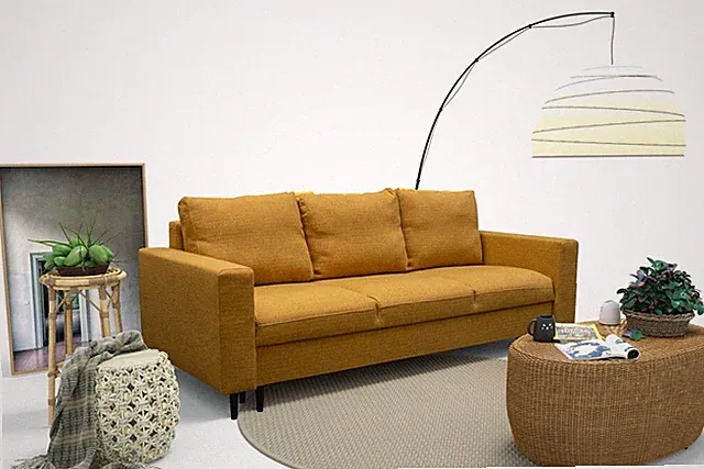 Sofa mit Schlaffunktion Schlafsofa Felipe Bettkasten Skandinavisch 3-sitzer 12