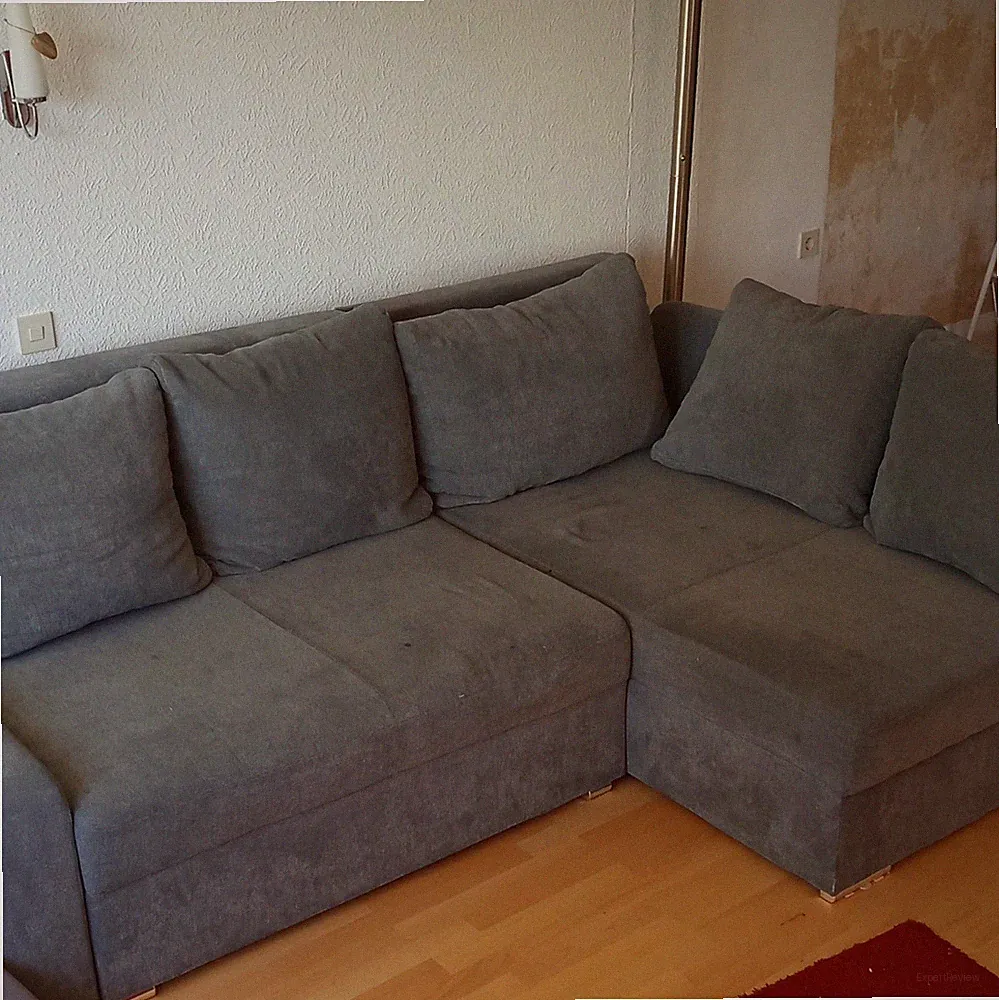 Sofa mit Schlaffunktion + Stauraum Grau Inhofer – Sofort abholbereit
