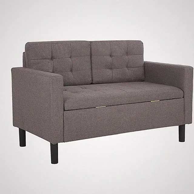 Sofa mit Staufachfunktion Couch Stoffsofa Relaxsessel Sessel mit Kissen 2 Sitzer