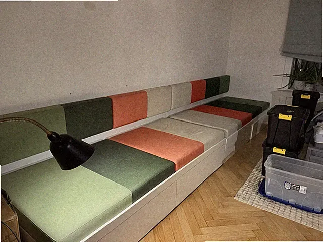 Sofa mit stauraum - Maßgefertigte Sitzbank – 2x2,30 m – Unikat