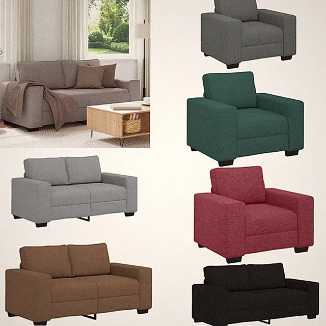 Sofa Polstersofa Couch Loungesofa Polstersessel Sessel Wohnzimmer kleines Sofa