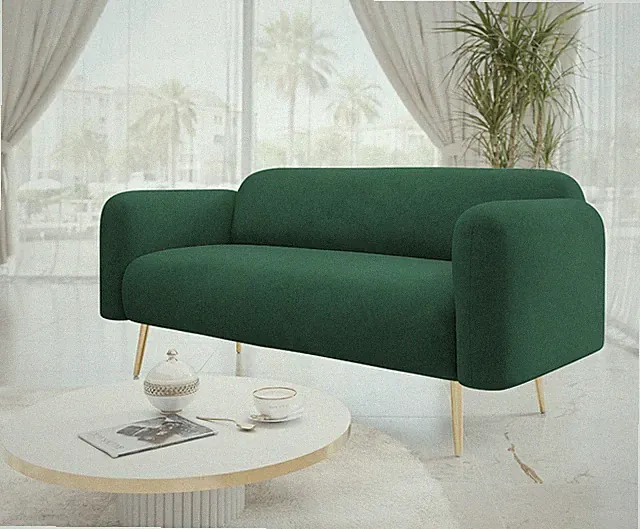 Sofa Rontiho 2 Polstersofa Gold Metallfüße Wohnzimmer Kollektion