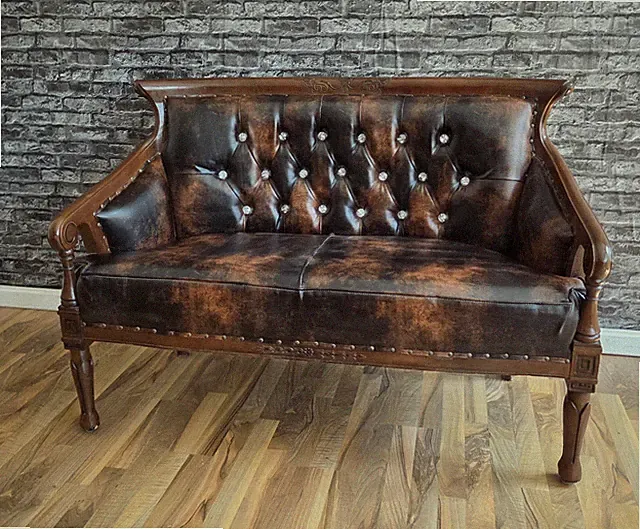 Sofa Sitzbank Massivholz Bank Holzbank Polster