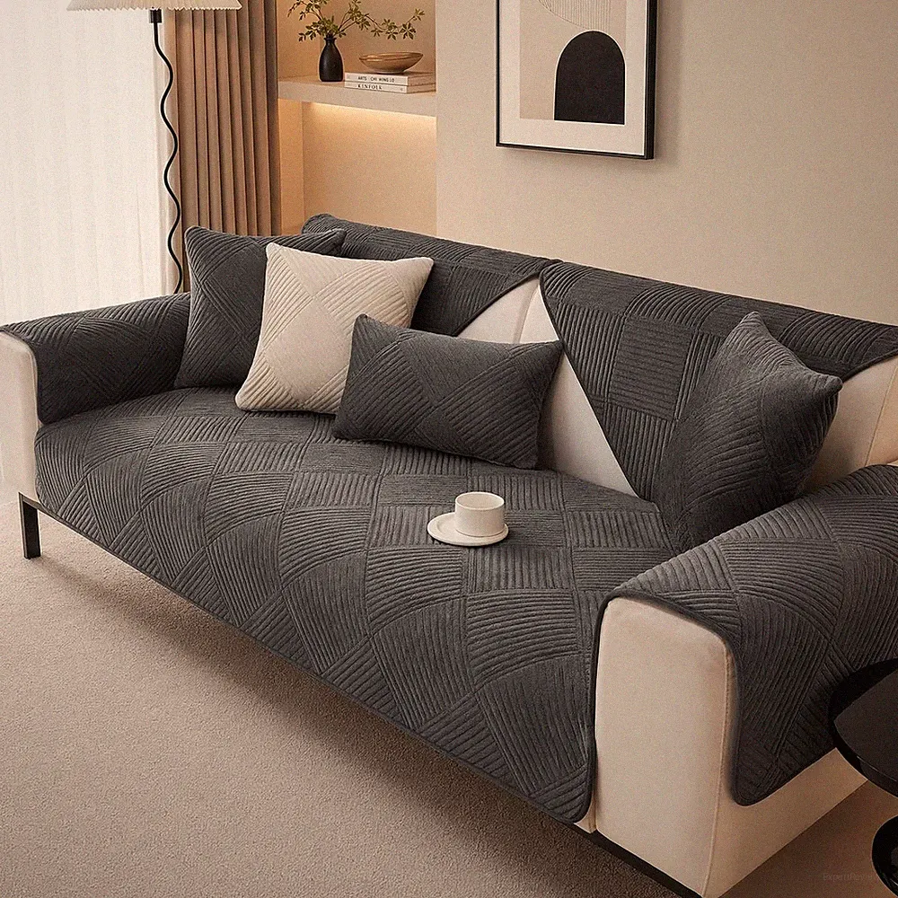 Sofa Überzug rutschfest, 70 * 150cm Sofaschutz 1/2/3/4 Sitzer L/U