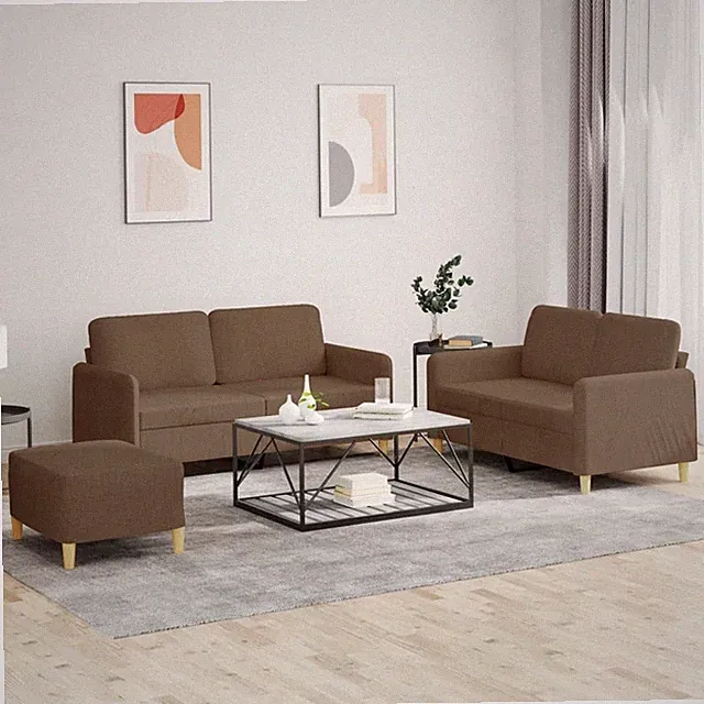 Sofagarnitur Garnitur Balkonsessel Relaxsofa Relaxsessel Sofa mit Kissen Stoff