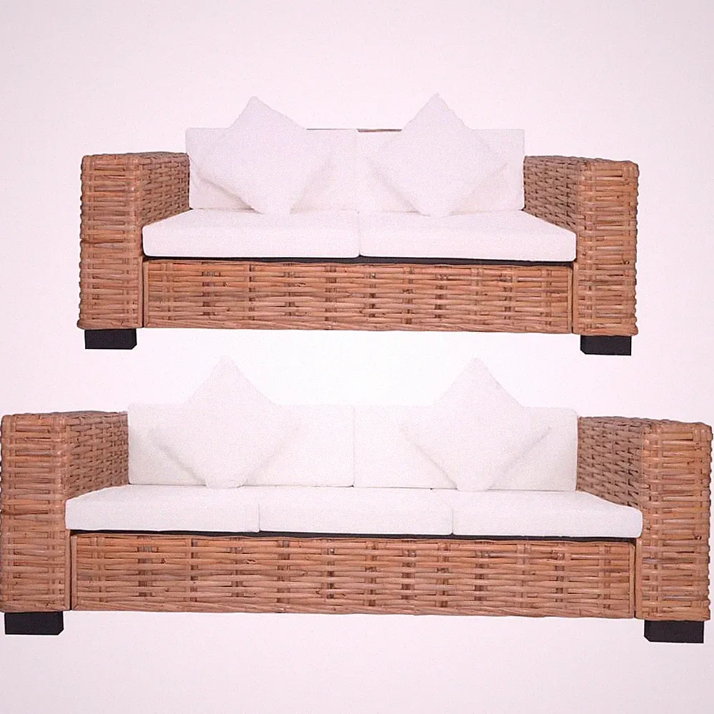 Sofagarnitur mit Auflagen Gartensofa Outdoor Lounge Möbel Terrasse Sitzgruppe