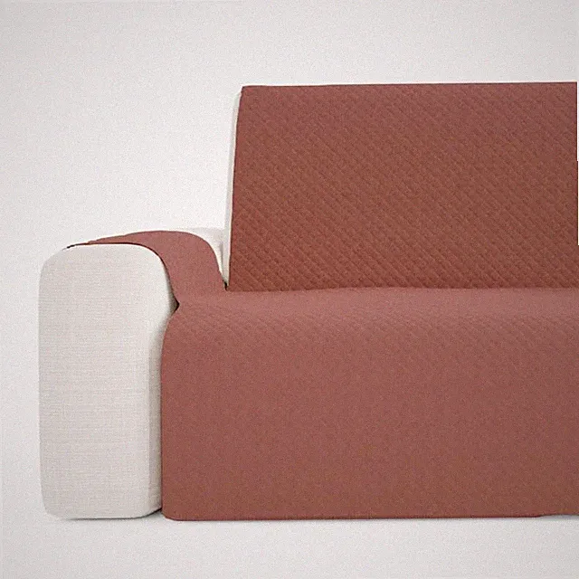 Sofaüberwurf Für 2-Sitzer, 2-Sitzer (Bis Zu 150 Cm Breit), Gesteppt, Einfarbig