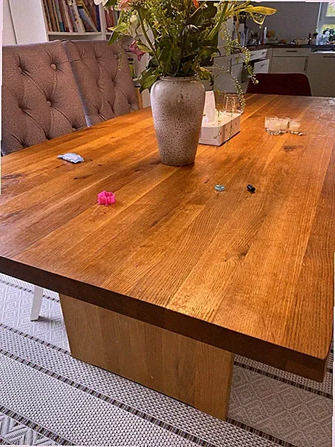 Solid Wood Dining Table Length 200*width 100* thickness 4cm– from Hoffner