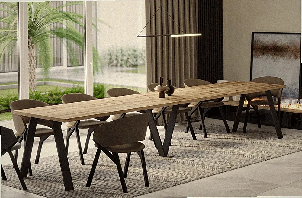 SONDERANGEBOT XXL Esstisch Lungo 130-405 cm Kulissentisch Endo Esszimmertisch