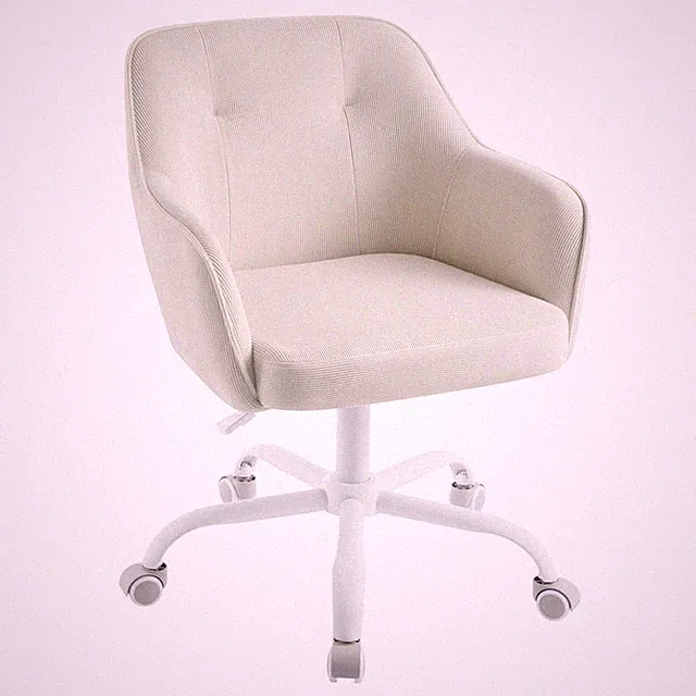 SONGMICS Bürostuhl, Drehschreibtisch für 44 cm x 47,5 cm, sandbeige