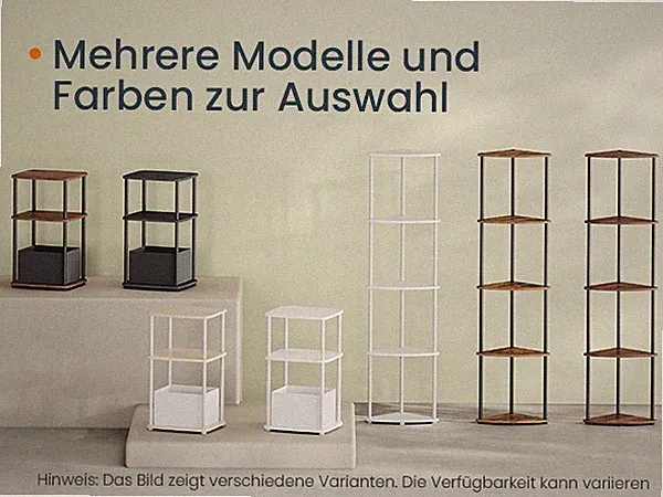 SONGMICS HOME Superschnelle werkzeuglose Montage, Eckregal, Standregal, Regal