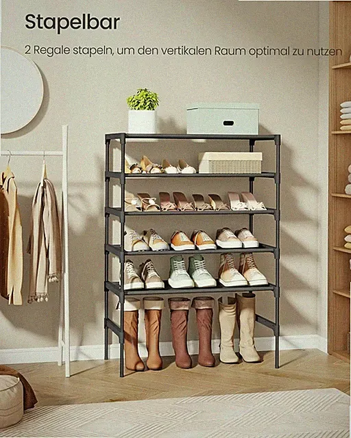 SONGMICS Schuhregal , Schuhablage, Schuhaufbewahrung, Eingangsbereich, Flur