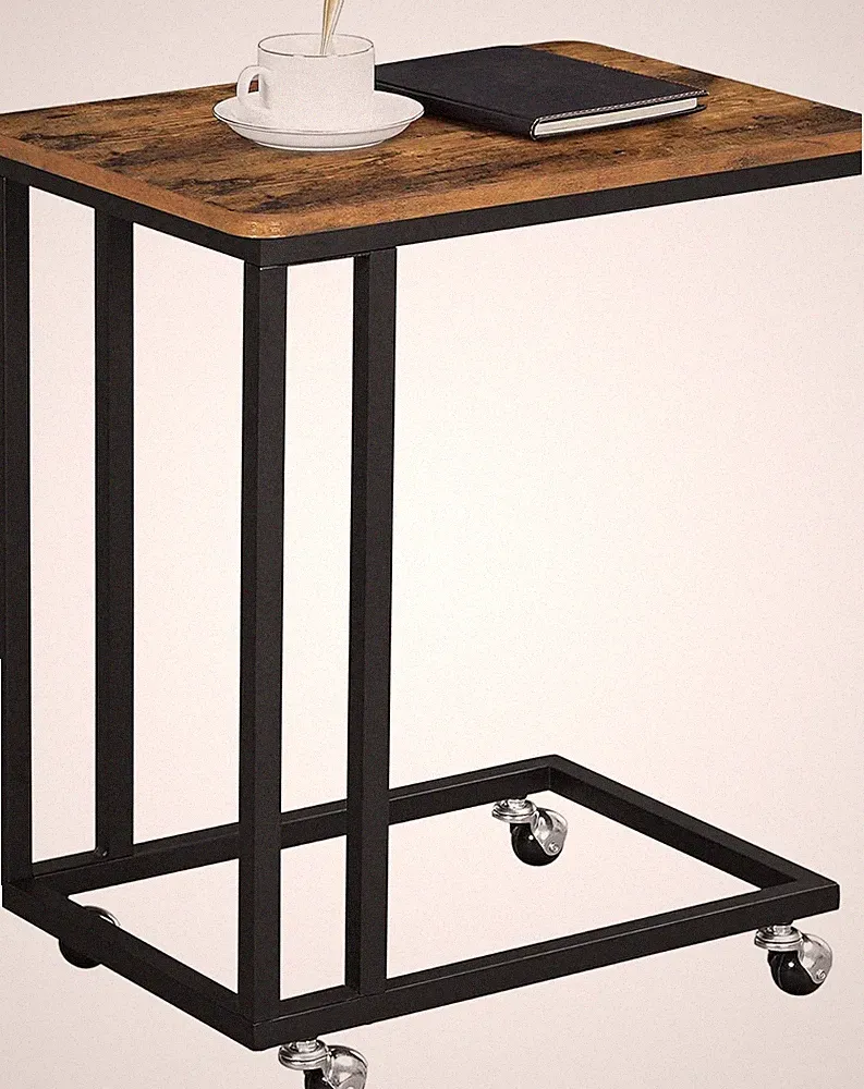 Songmics Vasagle rechteckiger Couchtisch, 50 x 35 x 60 cm, in Brauntönen