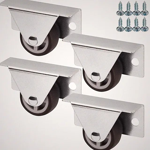 SOTECH 4er Set Bockrollen TRIER Ø 30 mm Seiten-Montage Rollen inkl. Schrauben
