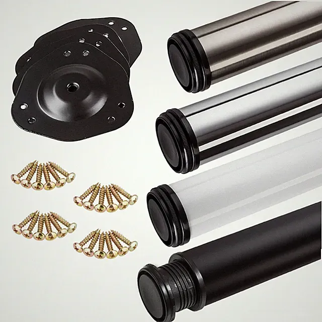 SOTECH höhenverstellbare Stützfüße 710-870 mm Ø80 mm Tischfuß Möbel Tisch Bein