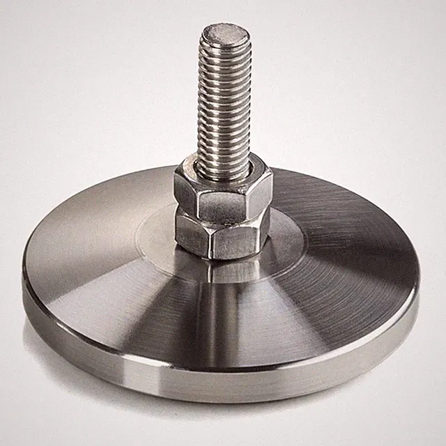 SOTECH Möbelfuß M8 x 30 mm Ø 30-58 mm Edelstahl Fußbodengleiter Verstellfuß Fuß