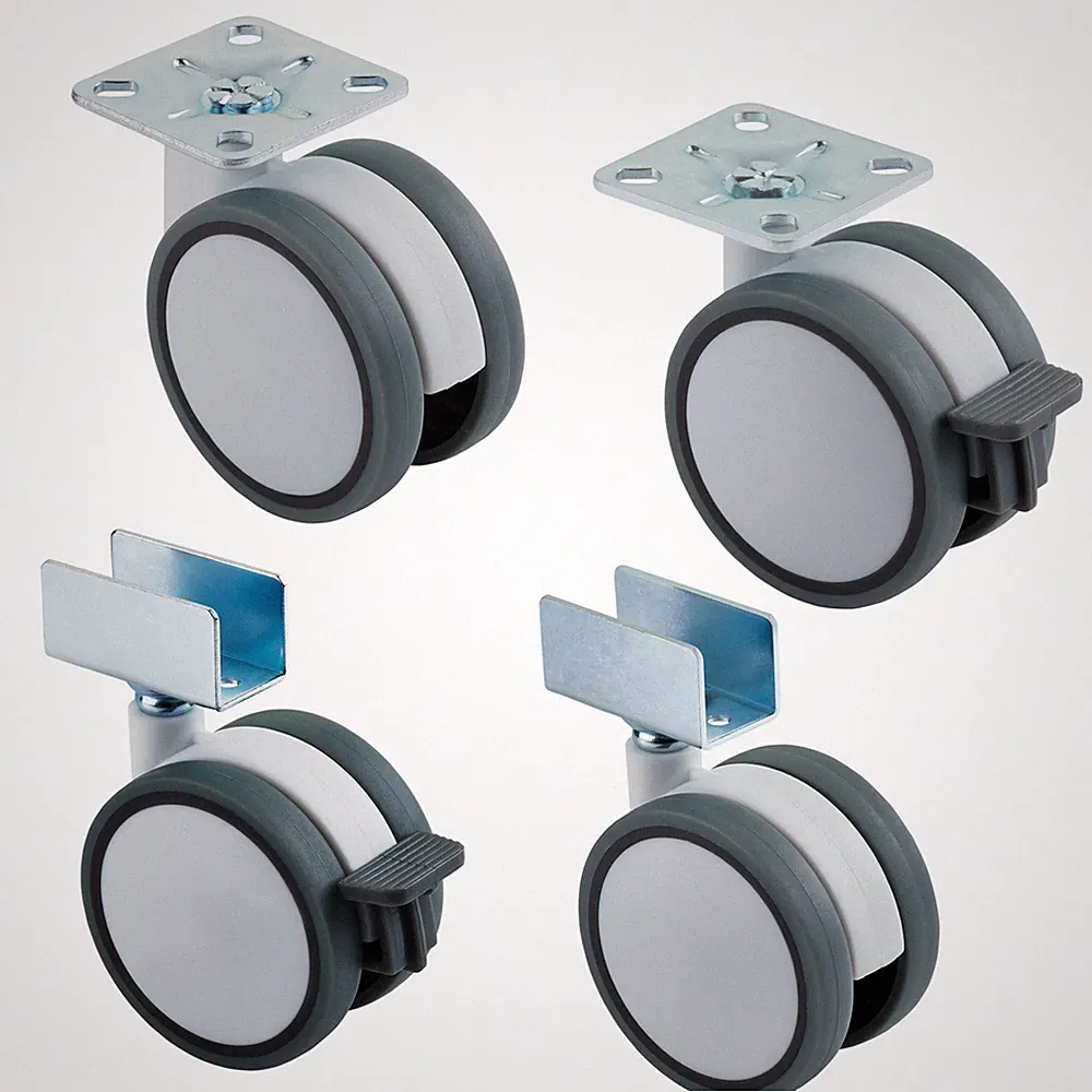 SOTECH Möbelrolle Hamm Ø 63 mm Höhe 74,5 mm Transportrolle mit 35 Kg Tragkraft