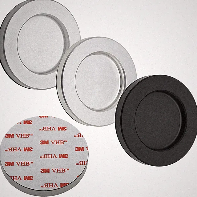 SOTECH Schiebetürgriff Ø 70 mm Glastürgriff Schrankgriff Möbelgriff zum Kleben