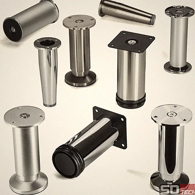 SOTECH Schrankfüße 120 mm Sesselfüße Bettfüße Kommodenfüße Möbelbeine Füße