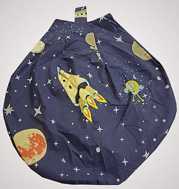 Space Sitzsack Abdeckung nur Kinderzimmer Alien Schiff Planeten