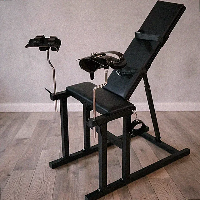 Spanking Bank BDSM Möbel Sklaven Stuhl Fesseln Tragbare BDSM Bank Schwarz DE
