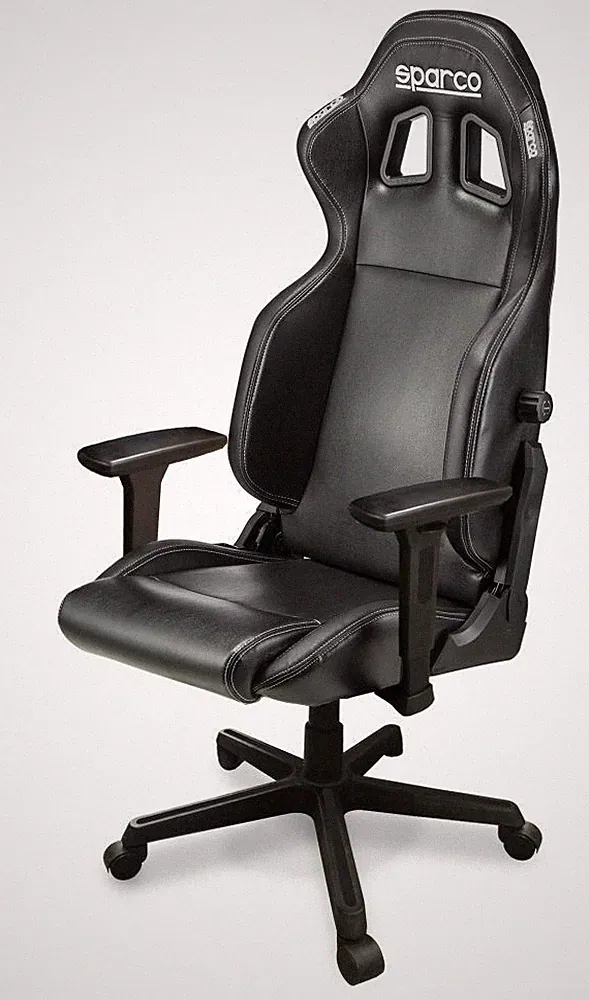 Sparco ICON Bürostuhl Verstellbarer Gaming-Sitz Schwarz