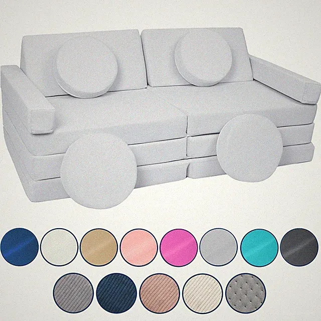 Spielsofa Modulsofa Spielmöbel Kindersofa Familienmöbel Bausteine-Set + Lenkrad