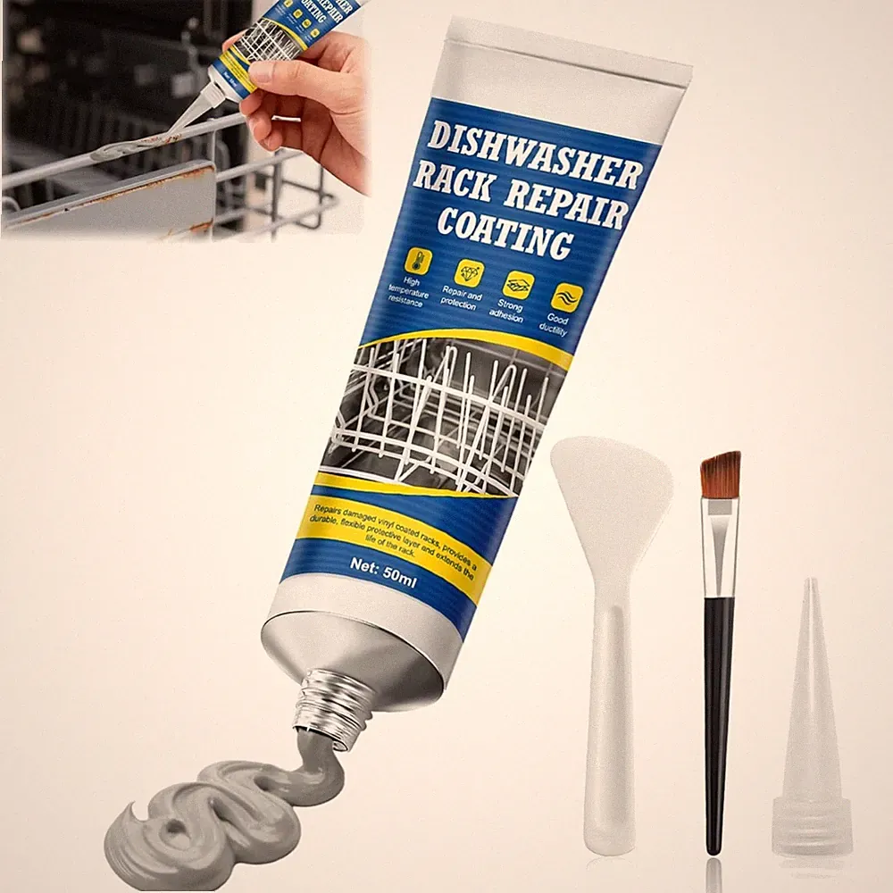 Spülmaschinenkorb Rost Reparatur Gummi Hochtemperaturbeständig Grau 50 ml