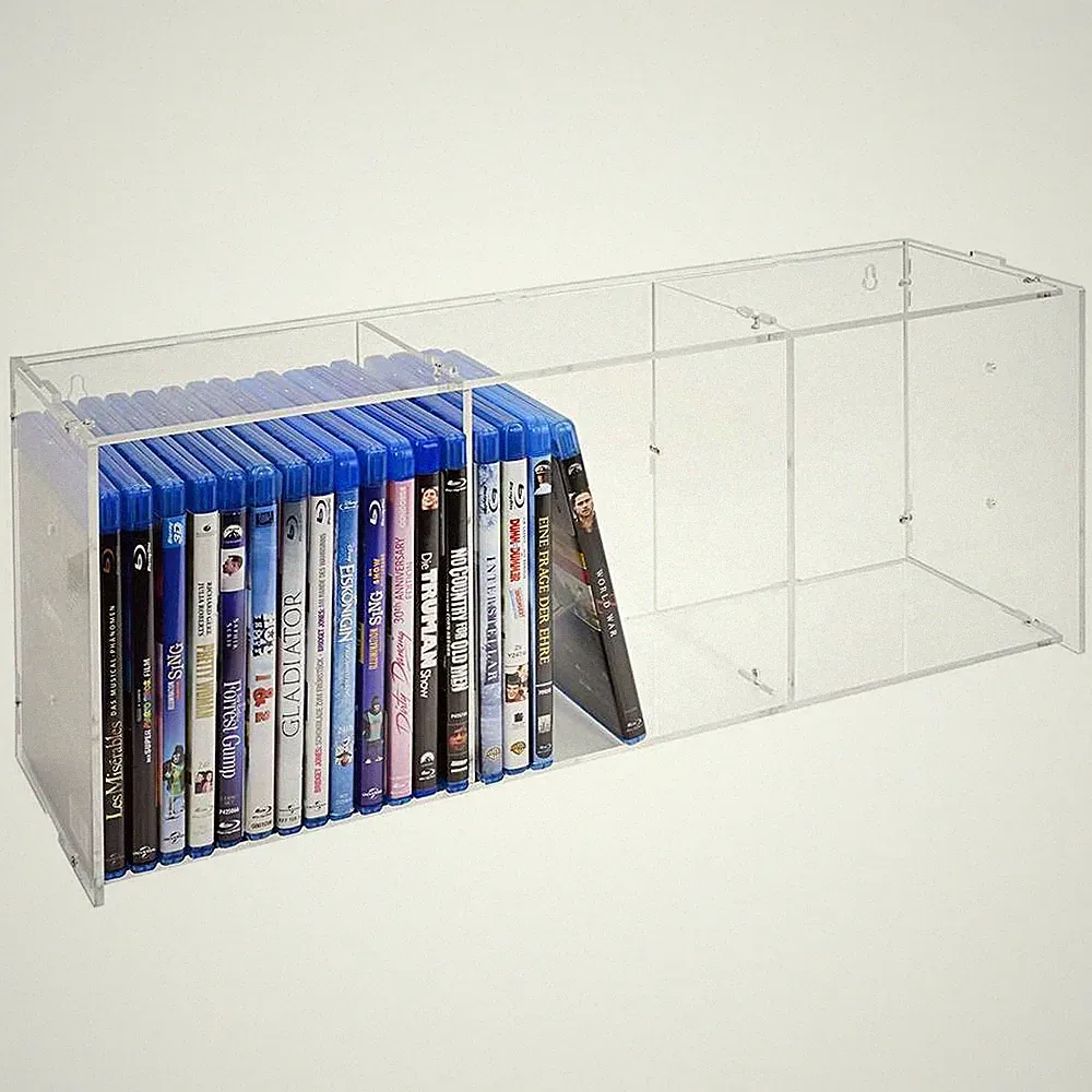 STACK - Modulares Blu-ray Regal Acryl, stapelbar
