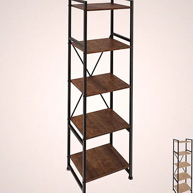 Standregal Bücherregal 5 Ebenen Medienregal Industrial Regal Metall Holz schwarz