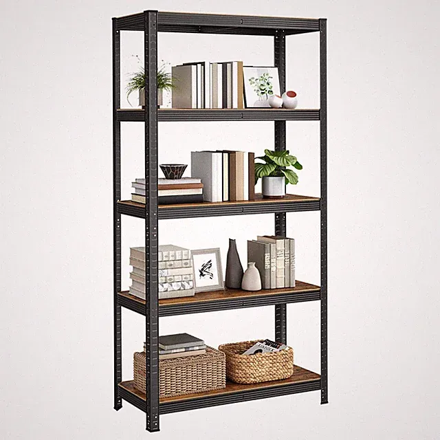 Standregal Bücherregal Lagerregal 5 Ablagen Küchenregal Regal 40 x 90 x 180 cm