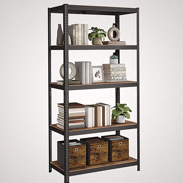 Standregal Bücherregal Lagerregal 5 Ablagen Küchenregal Regal 50 x 100 x 200 cm