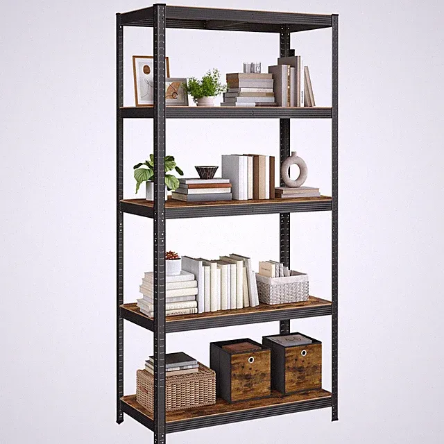 Standregal Bücherregal Lagerregal 5 Ablagen Küchenregal Regal 60 x 120 x 200 cm