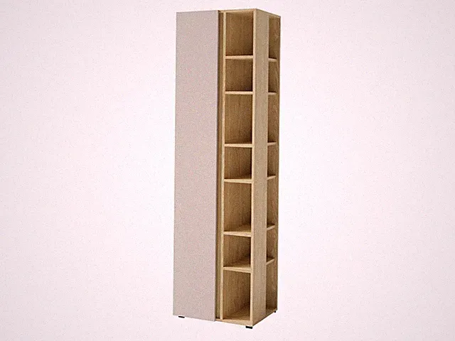 Standregal Mriandelo 04 Bücherregal mit 2 türig und Kleiderstange Kollektion