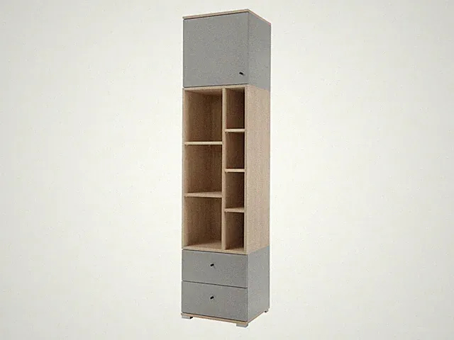 Standregal Tompez 03 mit 2 Schubladen, 1 türig Schrank Jugendmöbel Kollektion