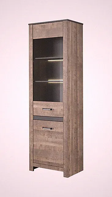 Standvitrine SWAND Vitrine Schrank Modern LED Beleuchtung !