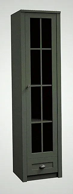 Standvitrine Vitrinenschrank Hochschrank Vitrine Schrank Regalschrank